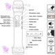 Микрофон для Караоке Вокальный MicMagic Premium L598 Золотой 9Вт Bluetooth трехуровневым Подавлением шума и Эхо детский взрослый - изображение 10