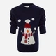 Детский новогодний свитер для девочки Trendyol TKDAW23KZ00010 98-104 см Синий (8683047165318) - изображение 6