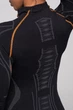 Термобелье реглан женский Spaio EXTREME-PRO S черный-оранжевый - изображение 5