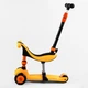 Самокат-велобег 3в1 трехколесный Best Scooter, колеса PU со светом, амортизаторы, родительская ручка. Orange (105657) - изображение 2