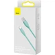 Кабель BASEUS Jelly Liquid Silica Gel Fast Charging Data Cable USB to iPhone 2.4A Green 1.2м (CAGD000006) - зображення 4