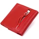 Женский кожаный стильный кошелек GRANDE PELLE Leather Wallet 11365 Красный - изображение 2