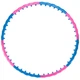 Обруч для похудения массажный разборной Хула Хуп Hula Hoop DYNAMIC JIESEN HOOP 1 кг 8 секций d-97 см розовый-синий JS-6011 - изображение 2