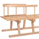Деревянные санки 90 x 35 x 21 см Springos Бежевый (2000002089186) - изображение 7