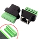 Переходник RJ45 8P8C витая пара разъем мама - клеммники 8pin Без бренда - изображение 1