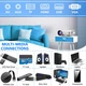 Мультимедійний домашній проектор DR. Q ‎HI-04 HD LED 6000 Лм HDMI USB - изображение 2
