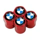 Защитные Набор колпачков на ниппель для автомобиля BMW SUNROZ Caps Short Red БМВ 4 штуки (A-67351) - изображение 1