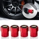 Набор колпачков на ниппель для автомобиля Chevrolet SUNROZ Caps Short Red Шевроле 4 штуки (A-67362) - изображение 9