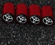 Набор колпачков на ниппель для автомобиля авто Тойота SUNROZ Caps Long Red Toyota 4 штуки (A-67803) - изображение 4