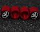 Набор колпачков на ниппель для автомобиля авто Тойота SUNROZ Caps Long Red Toyota 4 штуки (A-67803) - изображение 6