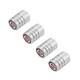 Набор защитных колпачков SUNROZ Caps на ниппель для Фиат Long Silver Fiat (Logo Red), 4 шт (A-672600) - изображение 7