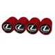 Набор колпачков на ниппель для автомобиля защитные для Лексус SUNROZ Caps Long Red Lexus 4 штуки (A-67820) - изображение 4