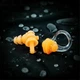 Беруши для плавания, купания с клипсой Silenta Swim Light, светло-оранжевый цвет. (A-12229) - изображение 1