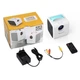 Детский мини проектор SUNROZ Q2 Kids Story Projector Mini LED Куб для домашнего использования Бело-Голубой - изображение 4