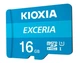 Карта памяти MicroSDHC 16GB UHS-I Class 10 Kioxia Exceria R100MB/s (LMEX1L016GG2) + SD-адаптер - изображение 3
