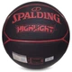 Мяч баскетбольный SPALDING 76868Y HIGHLIGHT №7 черный - изображение 3