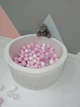 Сухий басейн Maikinbaby коло 90х40х6 см та 200 шт куль Білий (арт.М90-111) - зображення 2