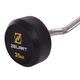 Штанга фиксированная изогнутая резиновая Rubber Coated Barbell 35кг Zelart (гриф l-95см) (TA-2687-35) - изображение 3