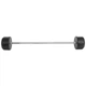 Штанга фиксированная 40 кг прямая металл резина насечки для рук Zelart Rubber Coated Barbell черная TA-2685-40 - изображение 2