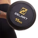 Штанга фиксированная 15 кг прямая металл резина насечки для рук Zelart Rubber Coated Barbell черная TA-2685-15 - изображение 6