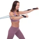 Эспандер многофункциональный для фитнеса 5 жгутов Zelart Resistance Band FI-2625 в чехле - изображение 4