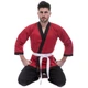 Кимоно для айкикендо каратэ AYKIKENDO KARATE AKS 160см красно-черное - изображение 3