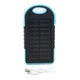 Внешний аккумулятор с солнечной панелью Power bank Solar Charger ES500 10000 mAh Черно-Синий - зображення 1