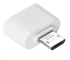 Мини OTG переходник microUSB -> USB для телефона планшета адаптер ОТГ (576347117) Белый - изображение 3