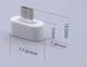 Мини OTG переходник microUSB -> USB для телефона планшета адаптер ОТГ (576347117) Белый - изображение 8