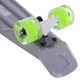 Скейтборд пластиковый Penny LED WHEELS FISH 22in со светящимися колесами SK-405-12 (серый-сер-салат) - изображение 4