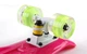 Скейтборд пластиковый Penny LED WHEELS FISH 22in со светящимися колесами SK-405-5 (роз-бел-сал) - изображение 4
