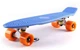 Скейтборд пластиковый Penny Original FISH 22in однотонная дека SK-401-8 ORIGINAL FISH (син-бел-оран) - изображение 1