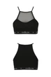 Спортивный топ с прозрачной вставкой Passion PS006 TOP L Черный ( SO4239 ) - изображение 4