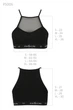 Спортивный топ с прозрачной вставкой Passion PS006 TOP S Черный ( SO4241 ) - изображение 10