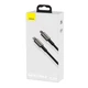 Кабель Baseus Tungsten Gold Fast Charging Cable Type-C to Lightning PD 20W 2m CATLWJ-A01 Black - зображення 5