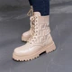 Ботинки женские Fashion Horseshoe 3367 39 размер 25 см Бежевый - изображение 4