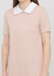 Женское мини платье-трапеция с белым воротничком Подіум 10582-BEIGE S Бежевый - изображение 3
