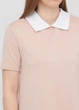 Женское мини платье-трапеция с белым воротничком Подіум 10582-BEIGE S Бежевый - изображение 4