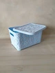Корзина «Ажур» с крышкой 18 л голубой - изображение 2