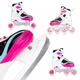 Коньки роликовые (ролики) SportVida 4 в 1 SV-LG0033 Size 39-42 белый/розовый/синий - изображение 1