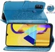 Чехол Vintage для Samsung Galaxy M30s 2019 / M307F книжка кожа PU голубой - изображение 7