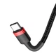Кабель Baseus Cafule USB Type-C 3A 60W 1.0 м Black/Red (CATKLF-G91) - изображение 4