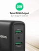 Сетевое зарядное устройство UGREEN CD161 36W QC3.0 USB Fast Charger 3A Black (10216) - изображение 2