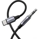 Адаптер UGREEN AV143 Round USB Type-C Male to Audio Cable 3.5mm Male Aluminum Shell 1m Deep Gray (30633) - изображение 1
