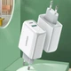 Мережевий зарядний пристрій UGREEN CD170 USB+USB Type-C Wall Charger 36W 3A White (60468) - зображення 2