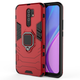 Чехол Iron Ring для Xiaomi Redmi 9 бампер противоударный с подставкой кольцом Red - изображение 3