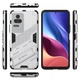 Защитный чехол с подставкой Deexe Bibercas для Xiaomi Poco F4 / Redmi K40S - Silver - изображение 5