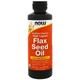 Лляне масло, Flax Seed Oil, Now Foods, лігнін, органік, 355 мл, (NOW-01783) - зображення 1