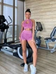 Жіночий костюм для фітнесу Whatiwear з утяжкою та ефектом Push Up (Пуш Ап) рожевий S (1317-pink-S) - зображення 4