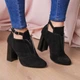 Ботильоны женские Fashion Catu 2645 40 размер 25,5 см Черный - изображение 2
